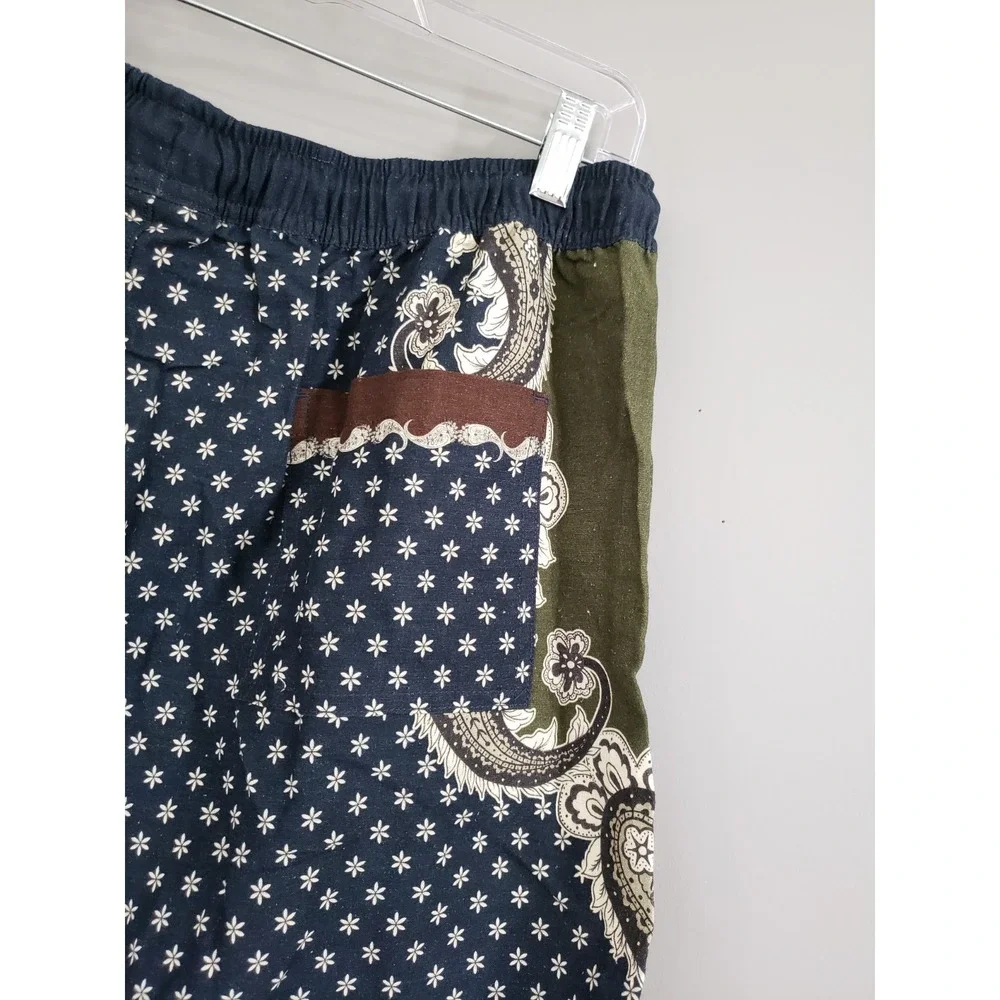 NEW‎ Agua Bendita Cipres Cece Mens Shorts Vacation Resort Cruise Paisley Linen